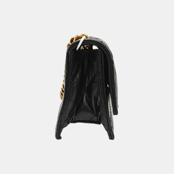 Crush Mini Quilted Calfskin Black