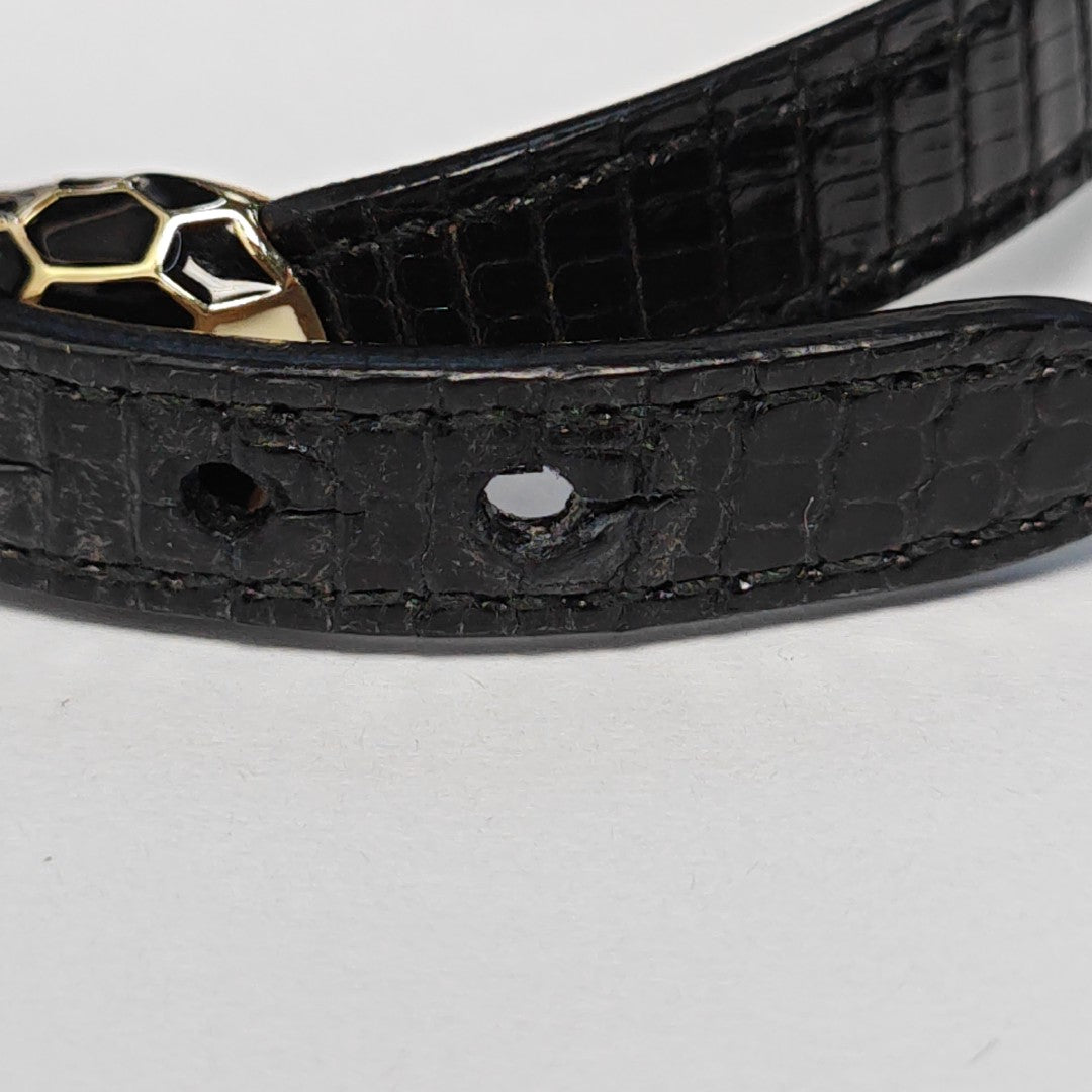 SERPENTI Brass Black Bracelet
