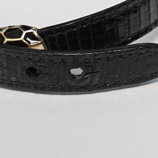 SERPENTI Brass Black Bracelet