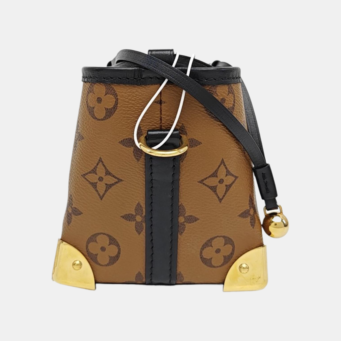NOÉ PURSE LV CHARMS Monogram Coated Canvas Brown