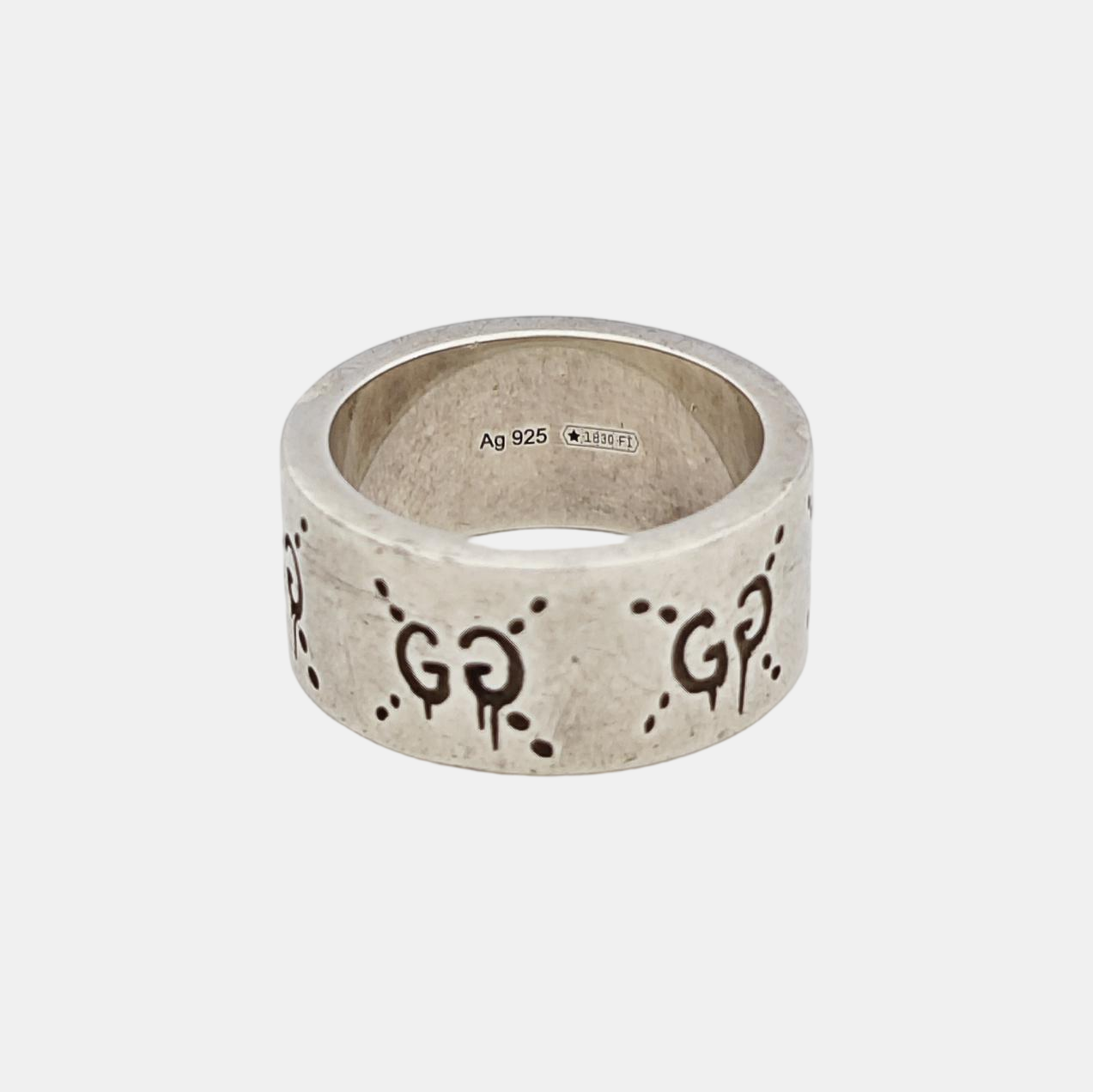 Ghost 925 Sterling Silver Ring EU 50