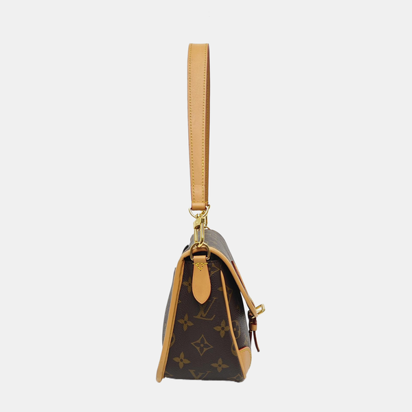 DIANE Monogram Coated Canvas Brown