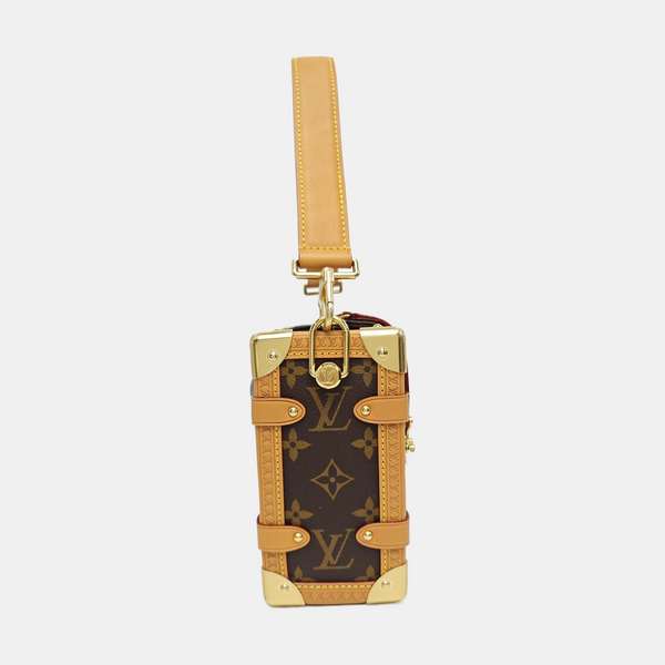 SIDE TRUNK MM Monogram Coated Canvas Brown