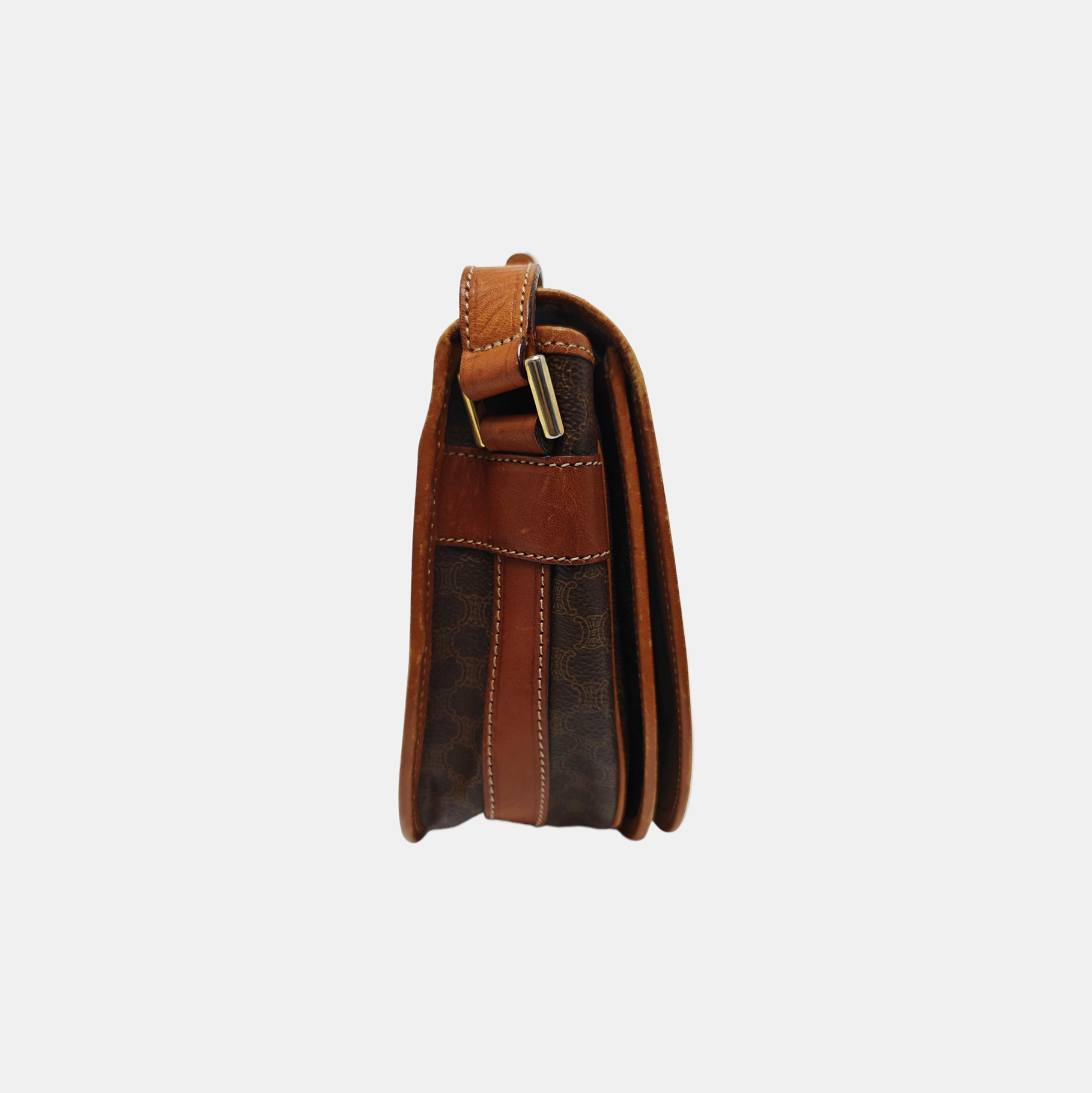 MACADAM CLUTCHES Coated Canvas Brown