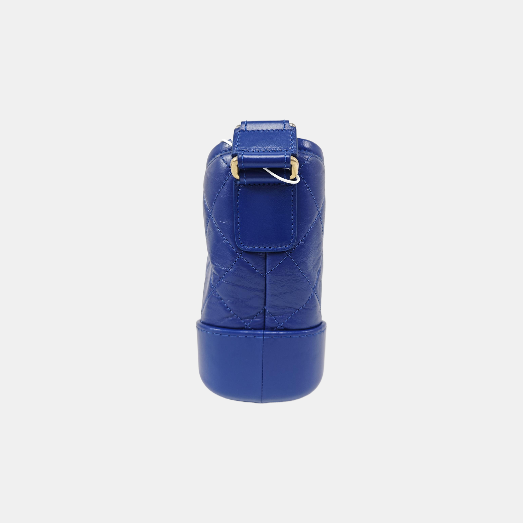 GABRIELLE Small Quilted Calfskin Blue