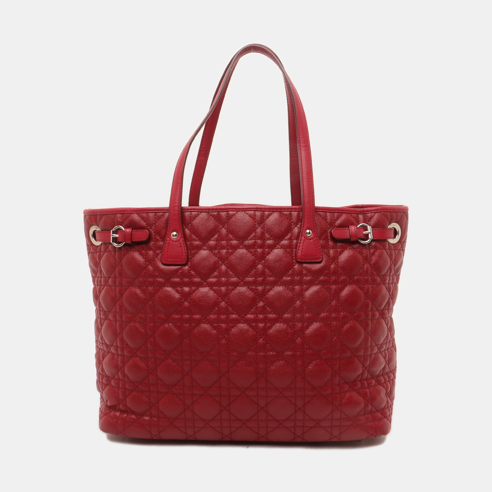 Panarea Cannage Coated Canvas Red
