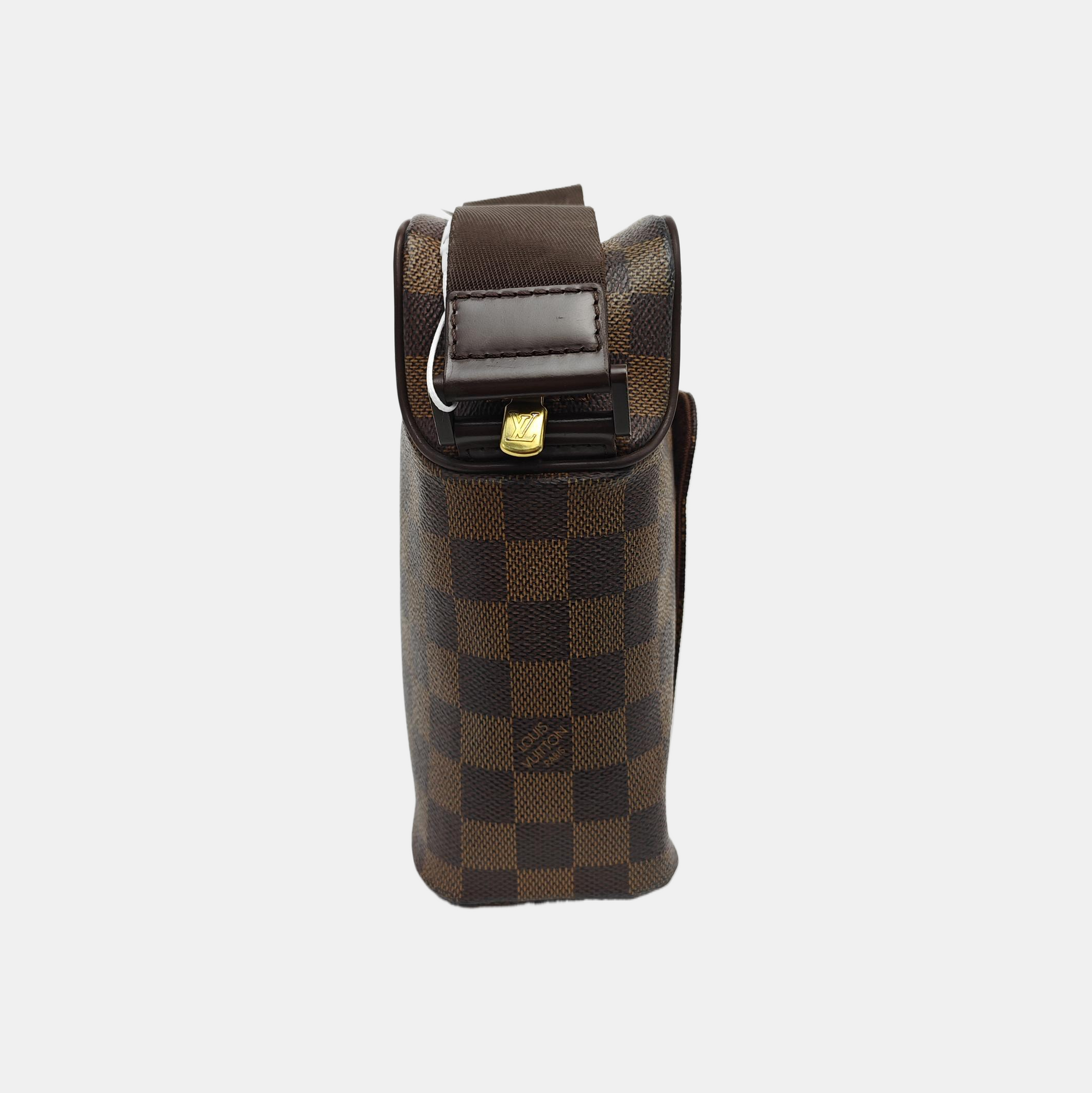 OLAV PM Damier Ebene Coated Canvas Brown