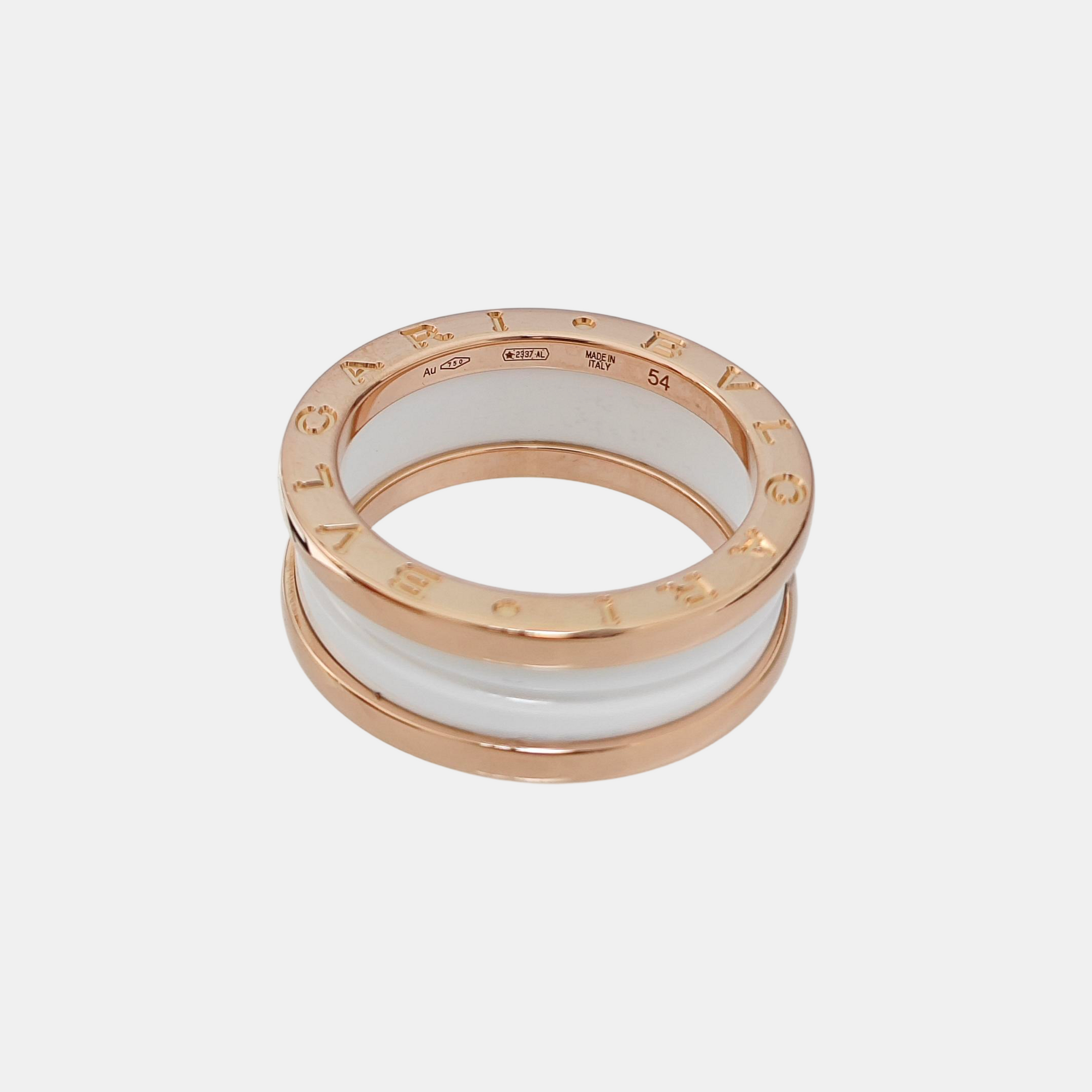 B.ZERO1 18k Rose Gold Ring EU 54