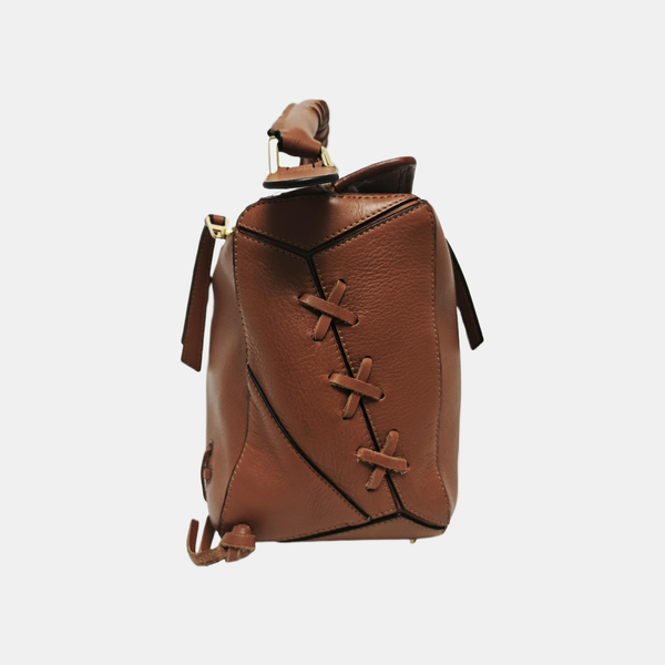 Puzzle Medium Quilted Calfskin Brown