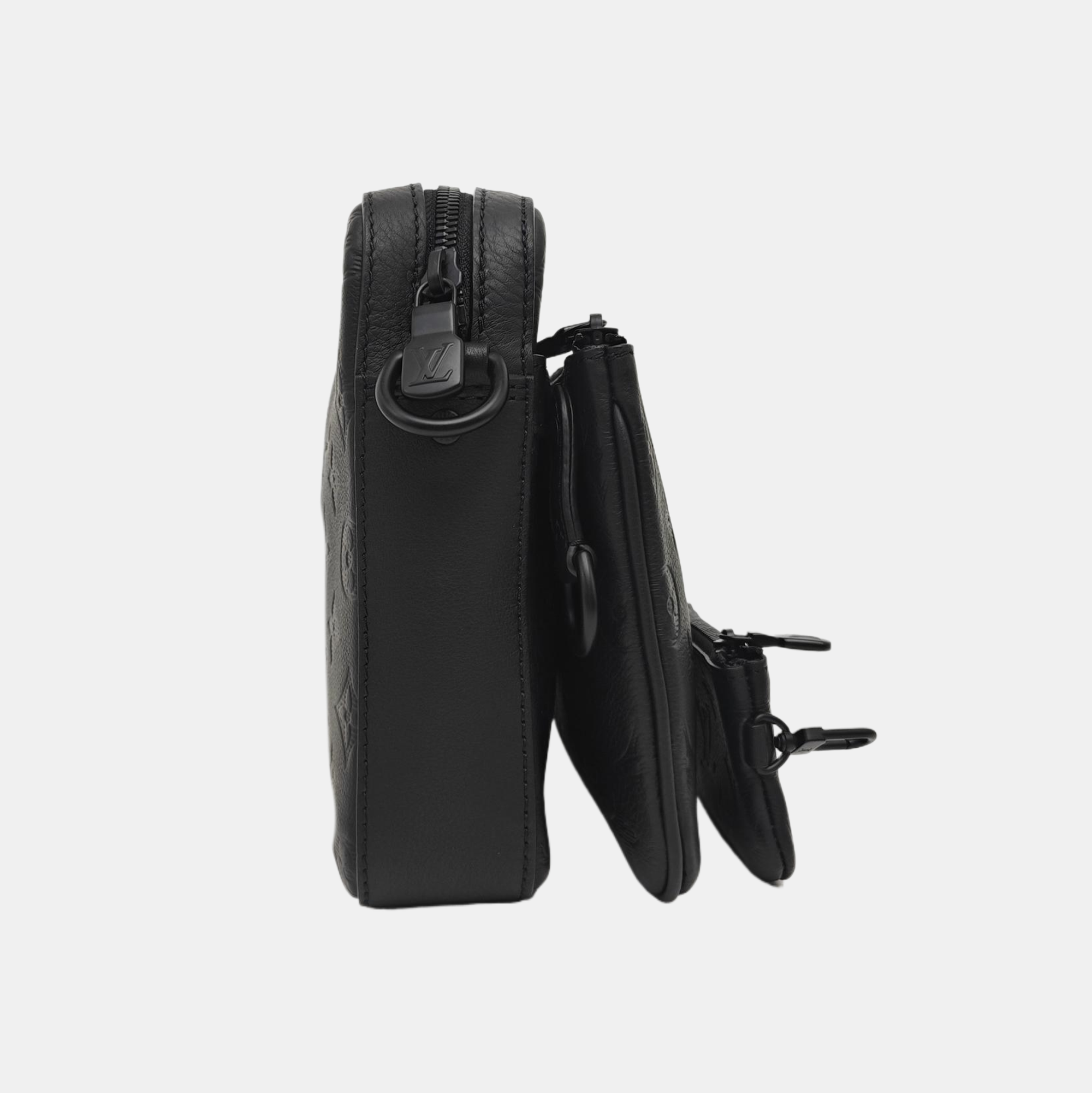DUO Monogram Calfskin Black