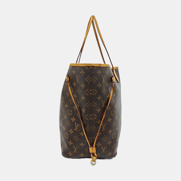NEVERFULL GM Monogram Coated Canvas Brown