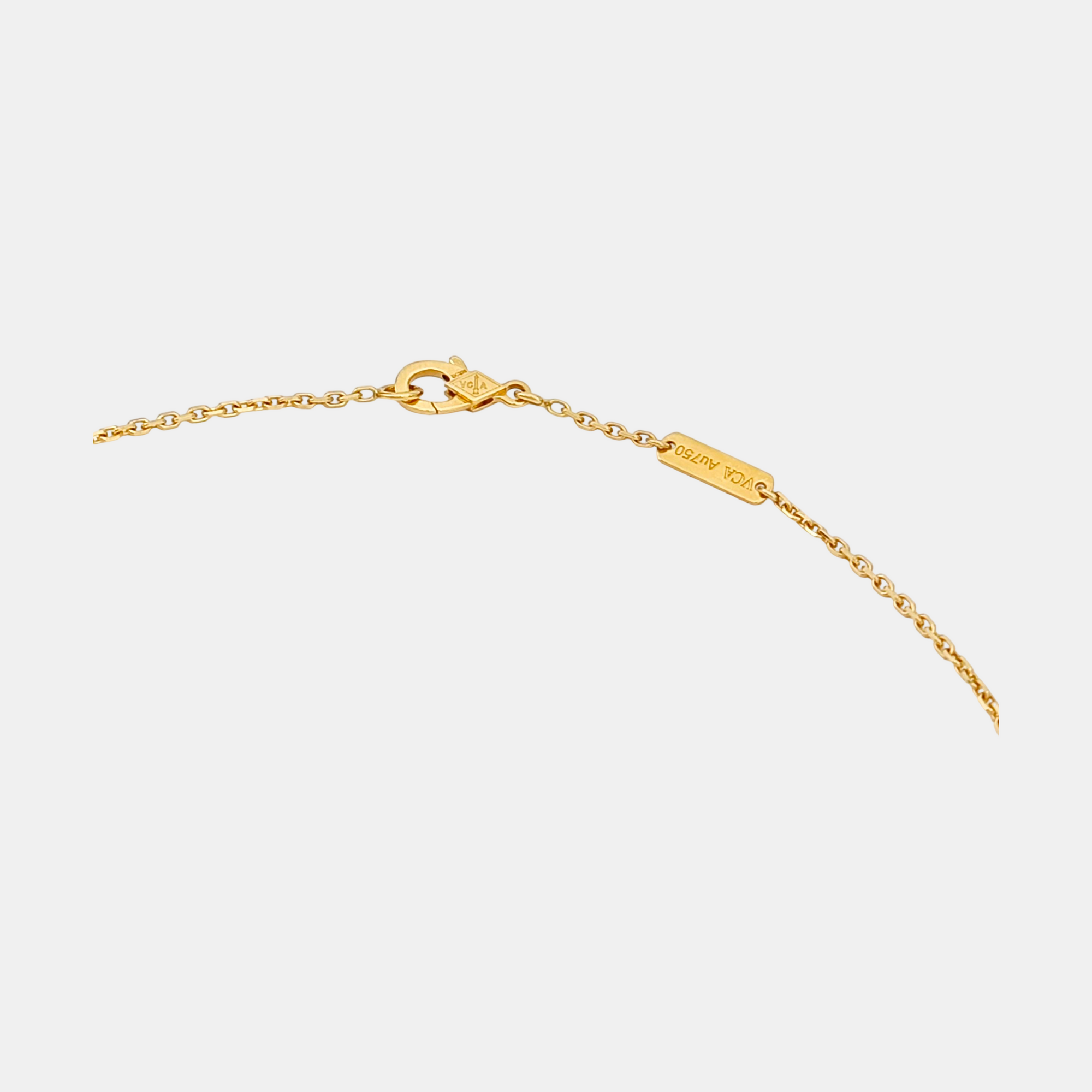 Vintage Alhambra 18k Gold Necklace