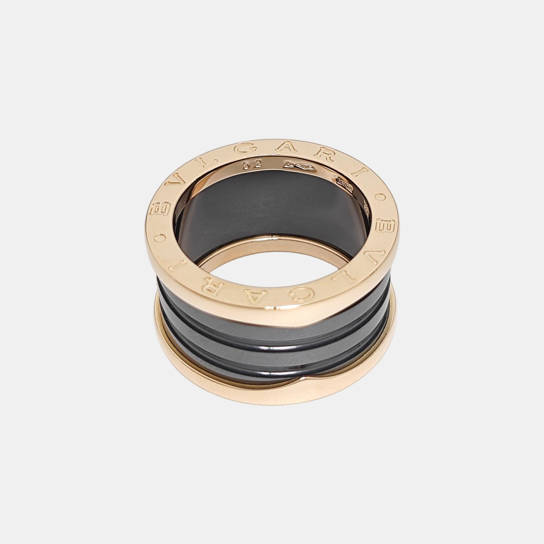 B.ZERO1 18k Rose Gold Ring EU 52