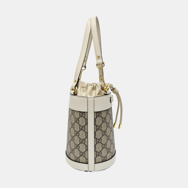 Horsebit 1955 Small Coated Canvas Beige