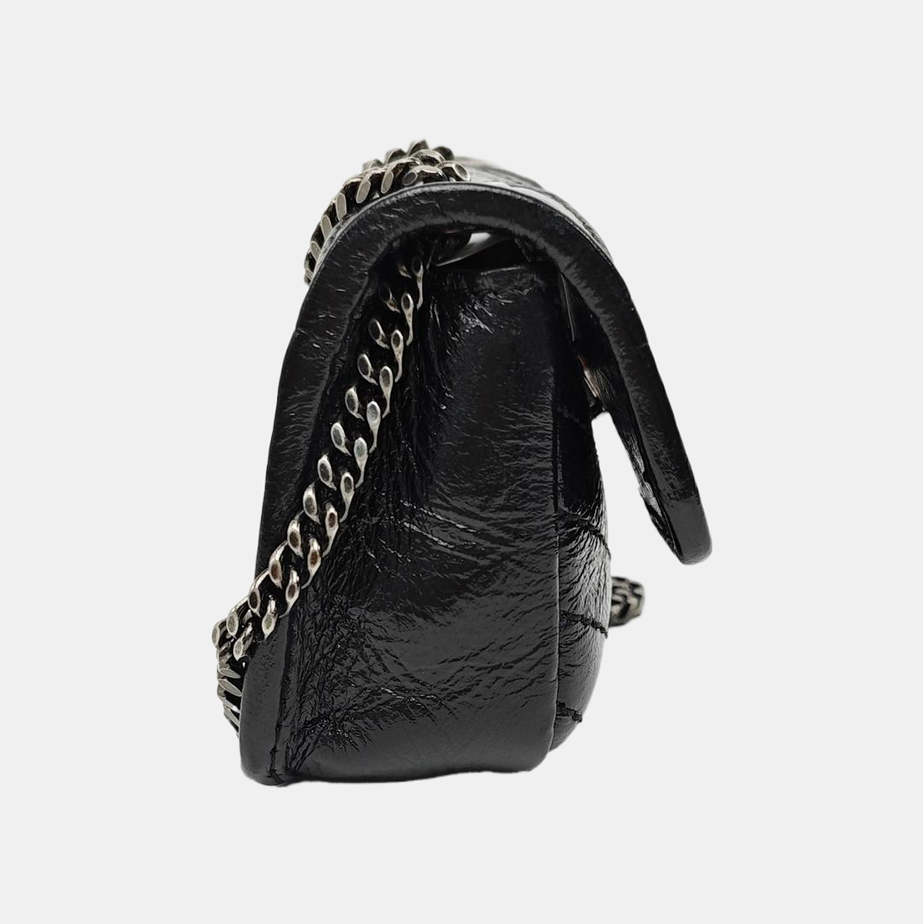 NIKI Chevron Calfskin Black