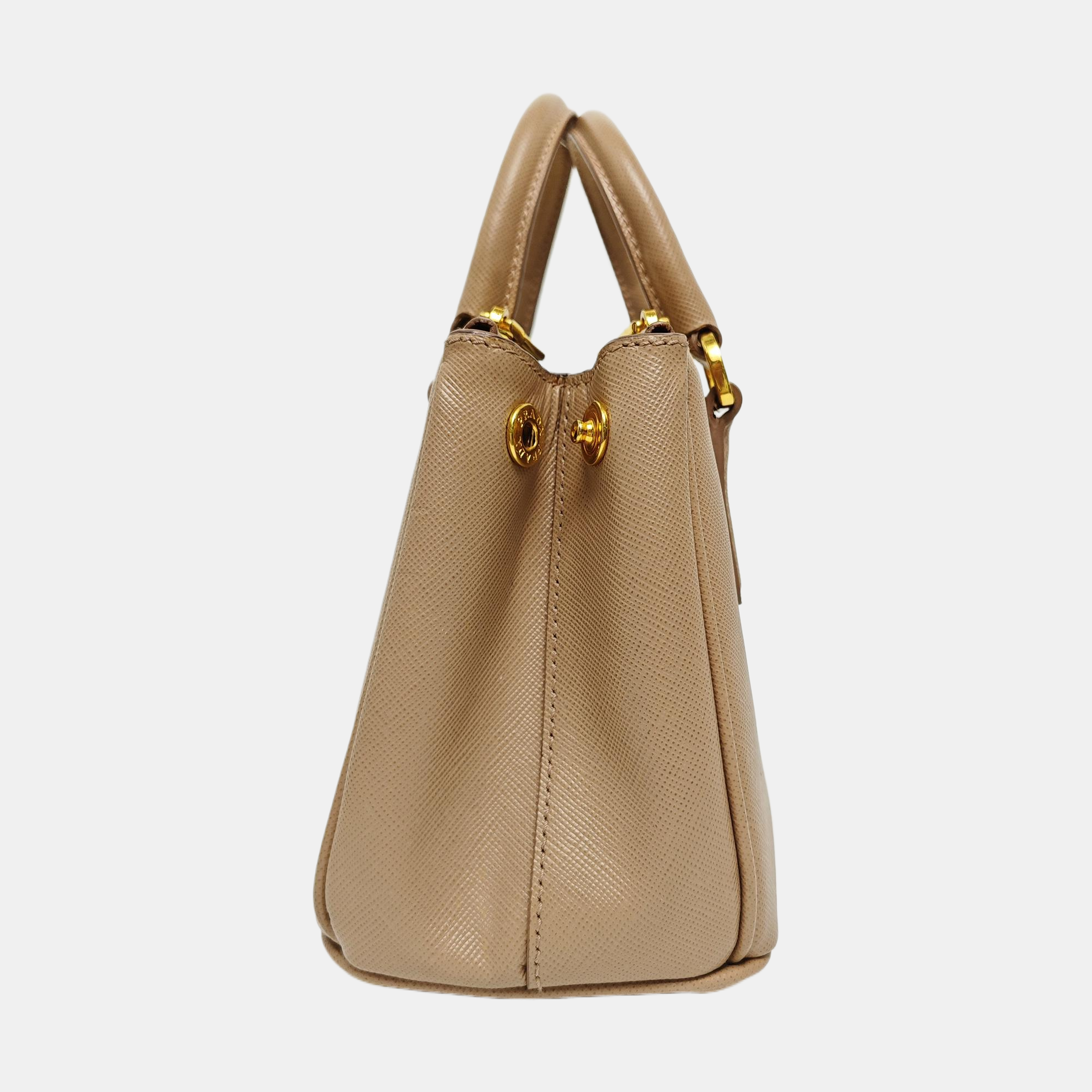 Galleria Super Mini en piel de becerro Saffiano rosa