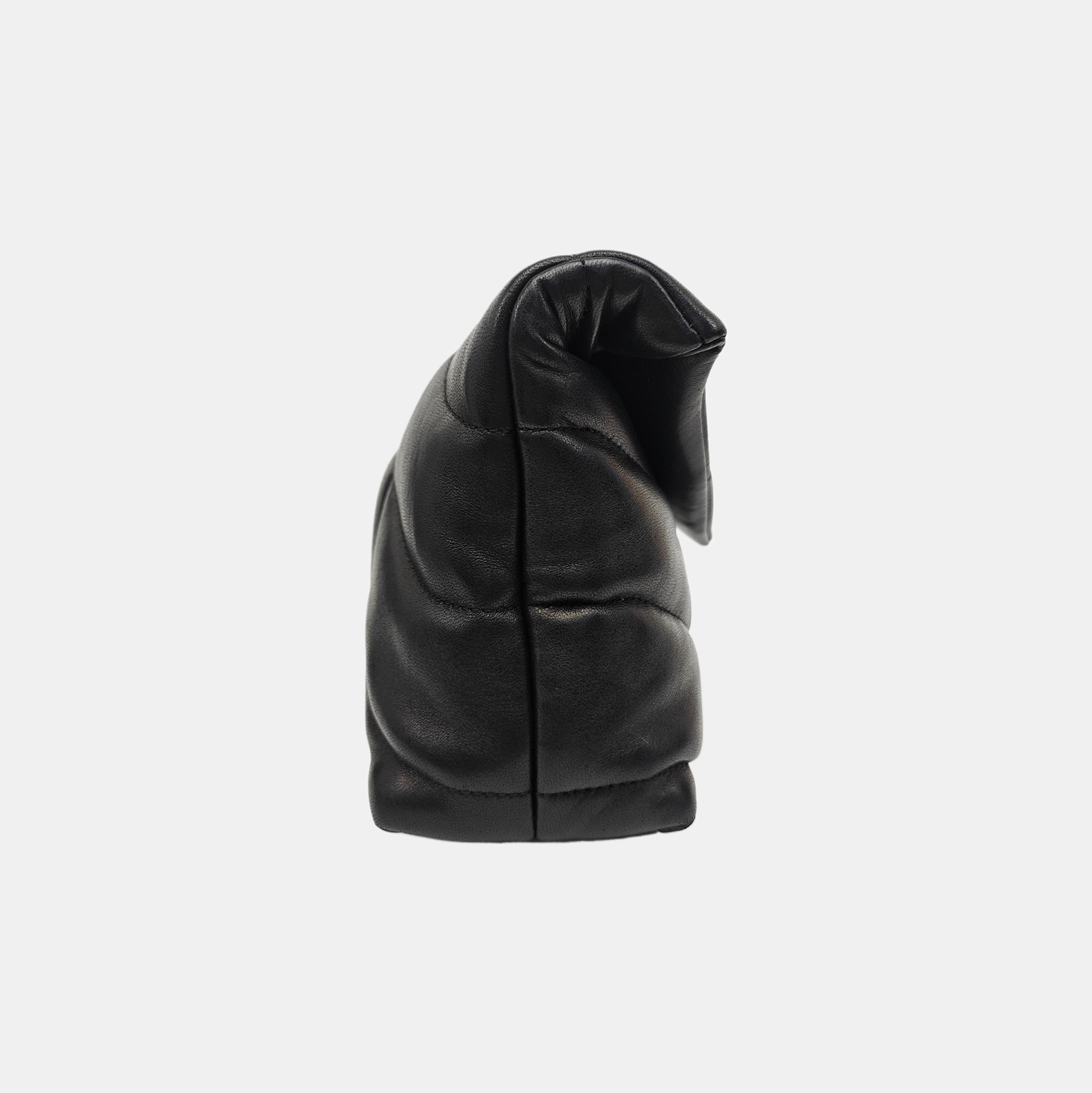 PUFFER Mini Chevron Lambskin Black