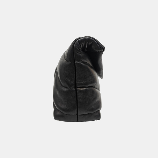 PUFFER Mini Chevron Lambskin Black