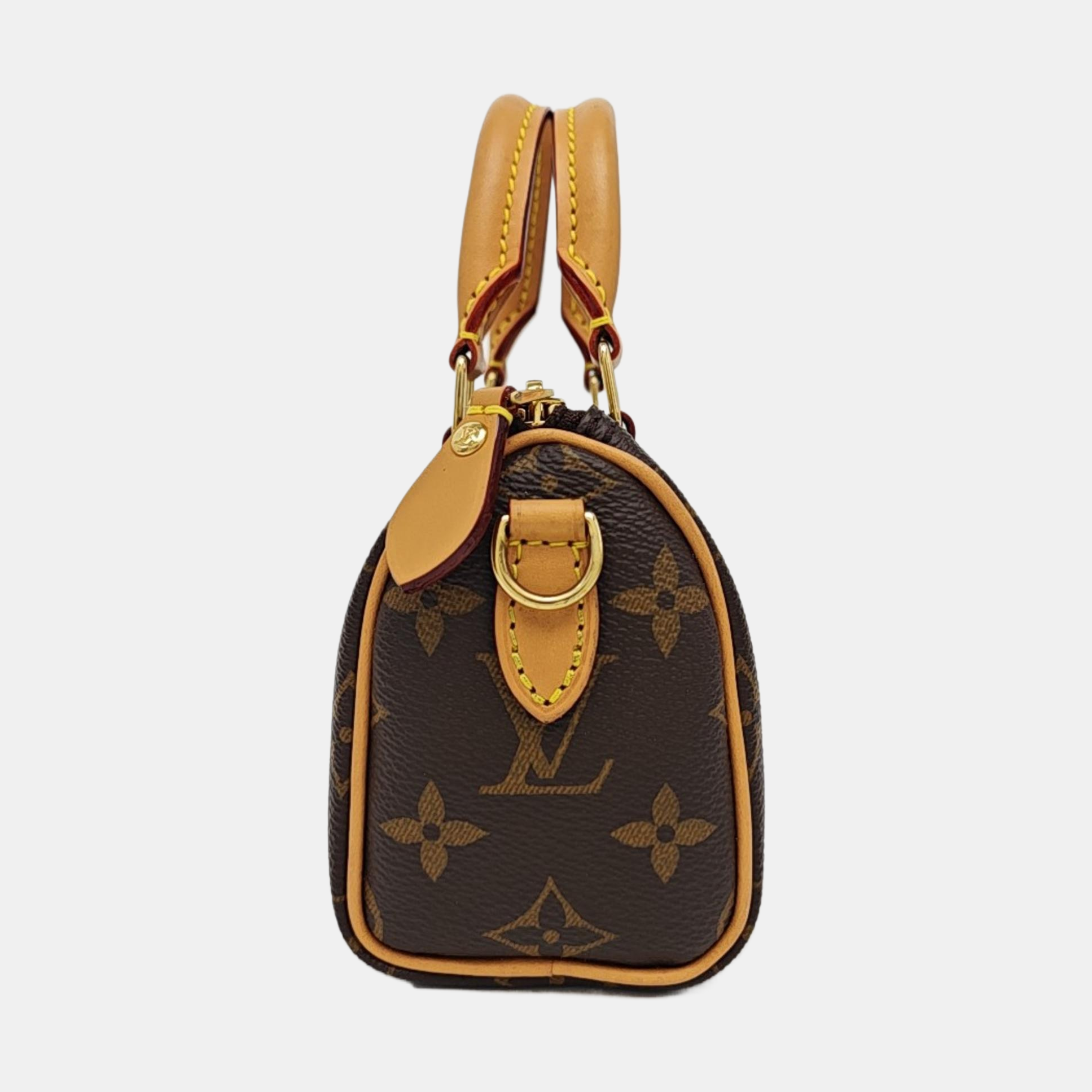 SPEEDY Nano Monogram Coated Canvas Brown