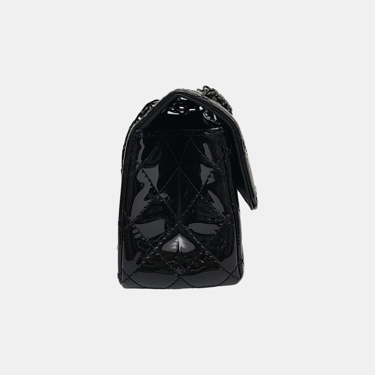 2.55 224 (mini) Quilted Patent Calfskin Black