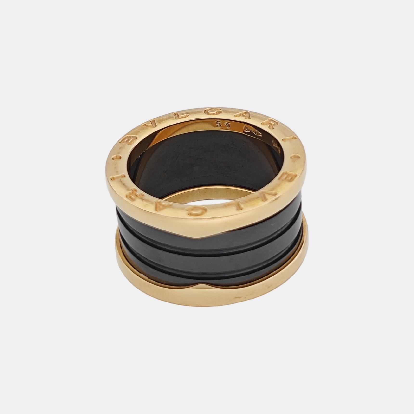 B.ZERO1 18k Rose Gold Ring EU 54