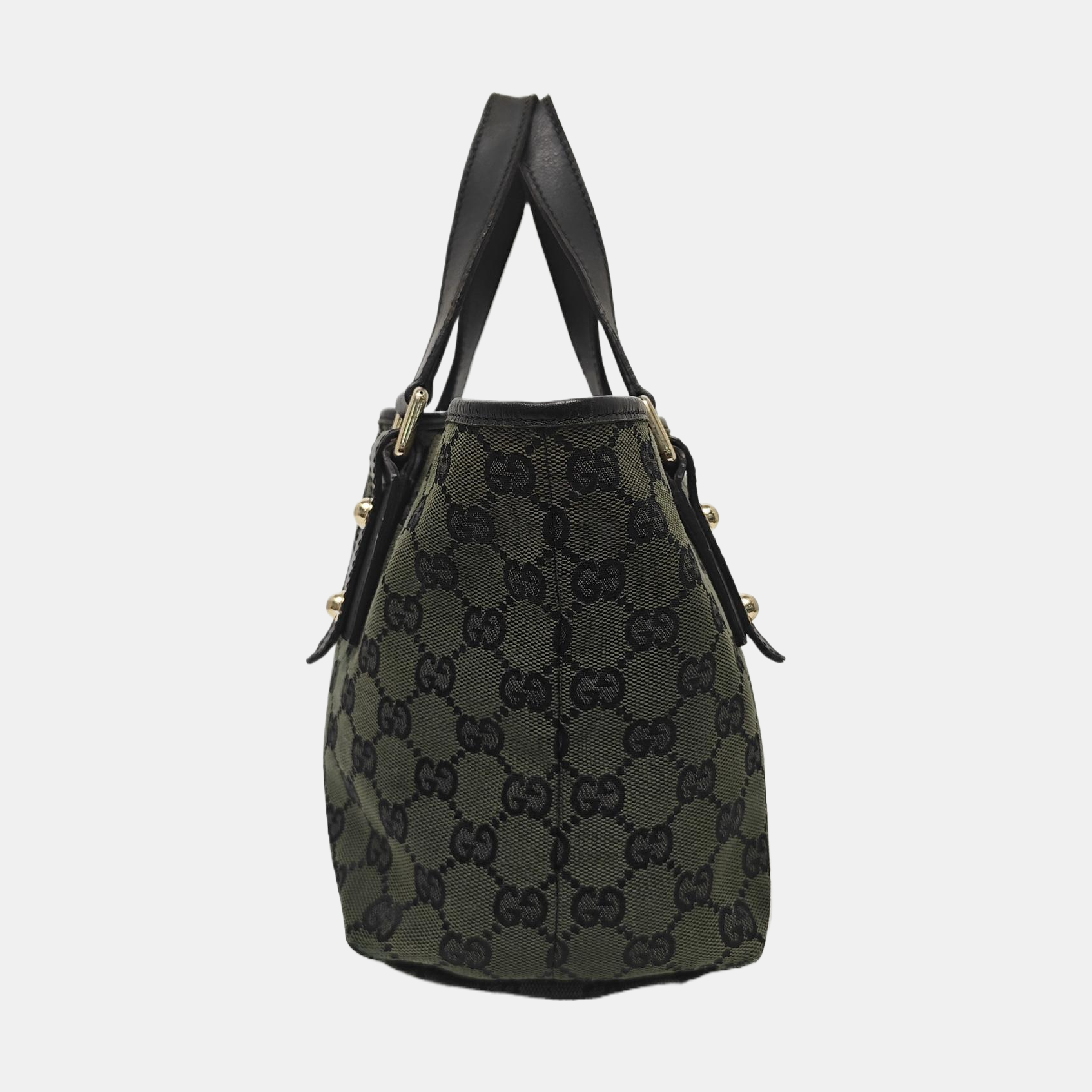 Monogram Canvas Tote Bag Green