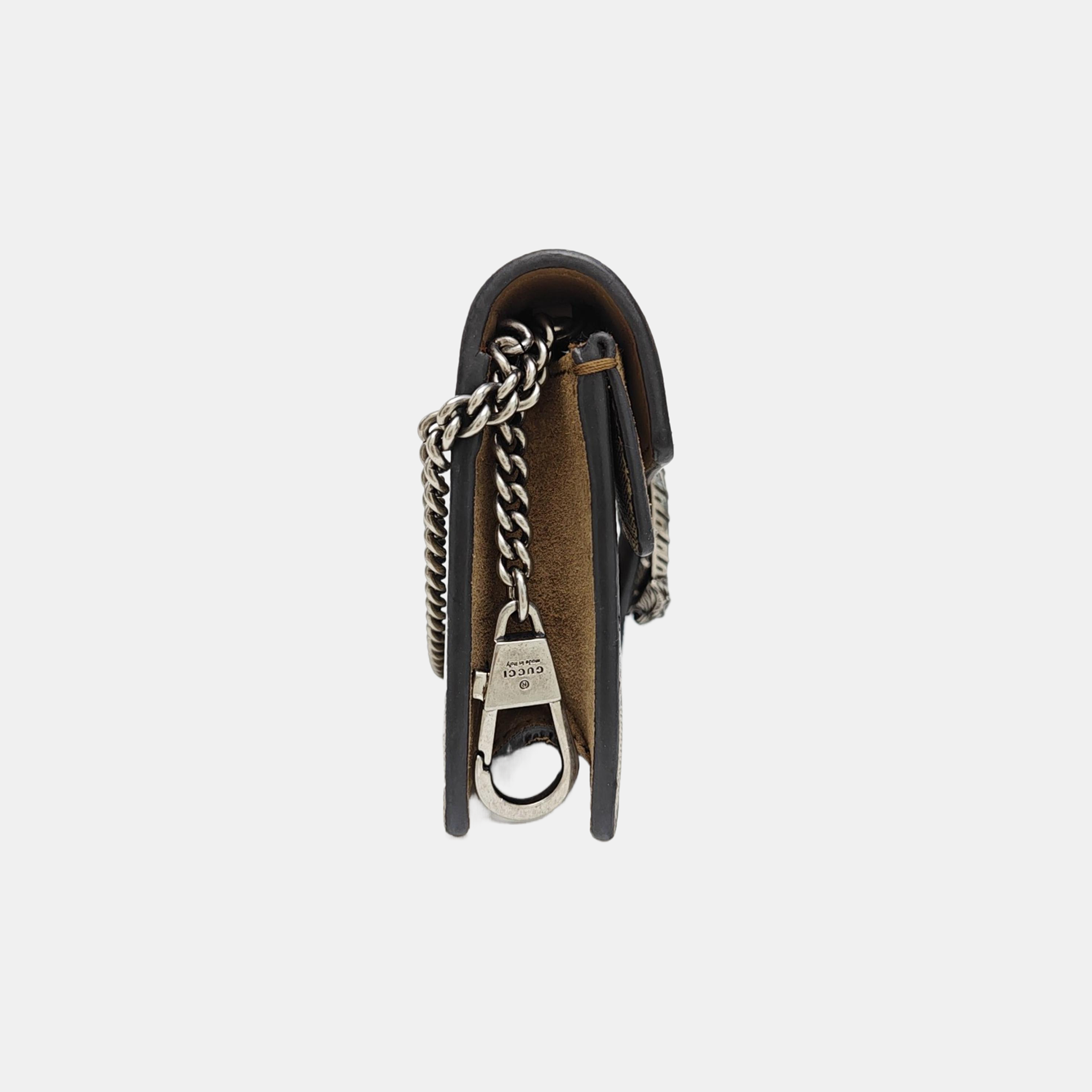 Dionysus Super Mini Monogram Coated Canvas Beige