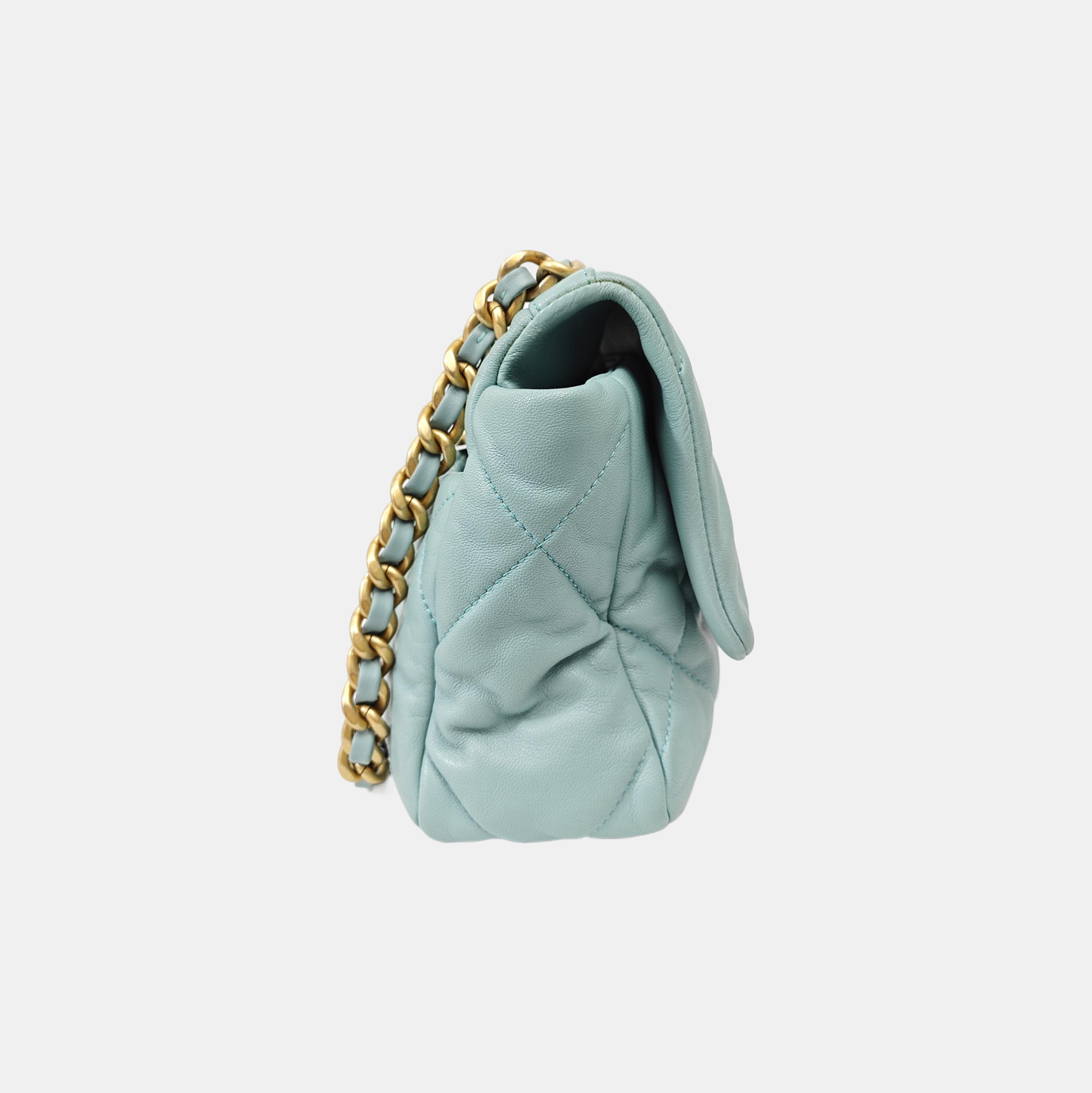 CHANEL 19 Small Quilted Lambskin Blue