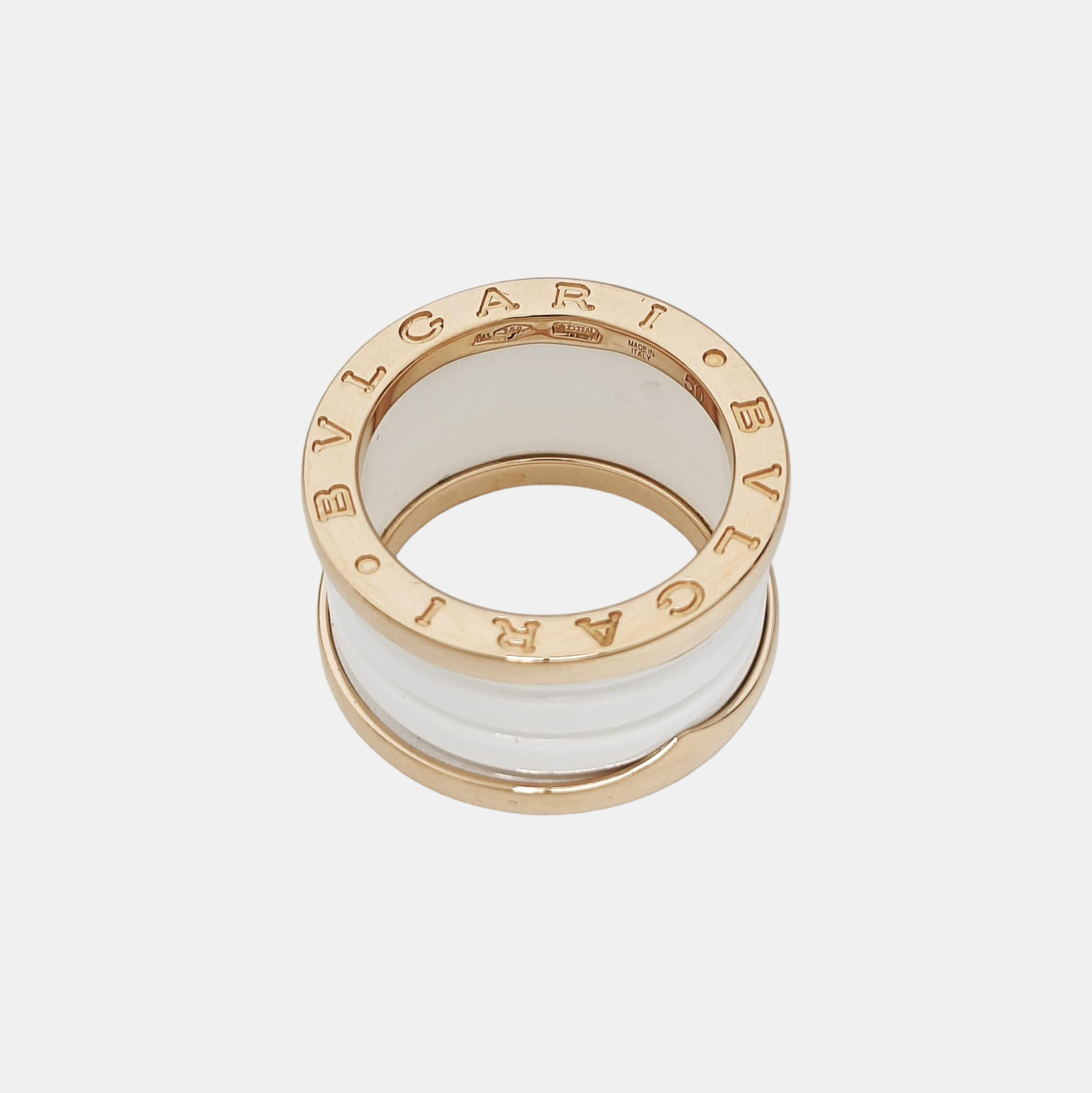 B.ZERO1 18k Rose Gold Ring EU 50