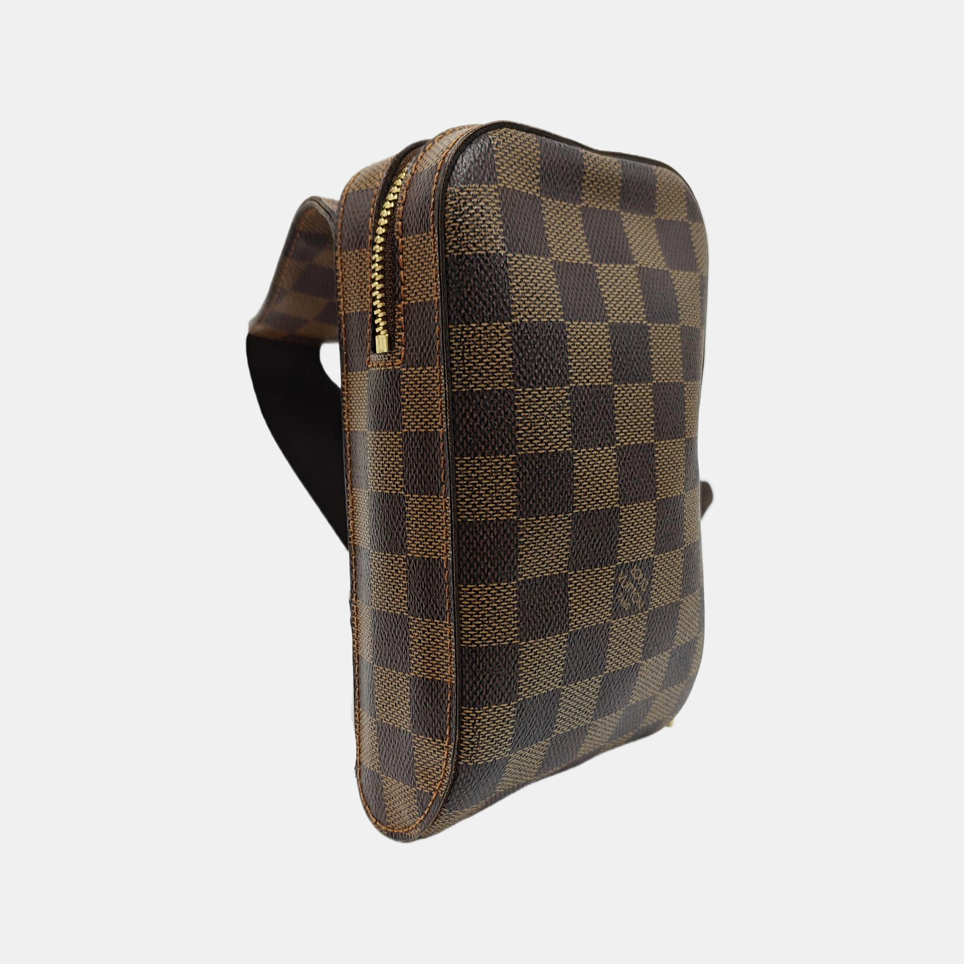 GÉRONIMOS Damier Ebene Coated Canvas Brown