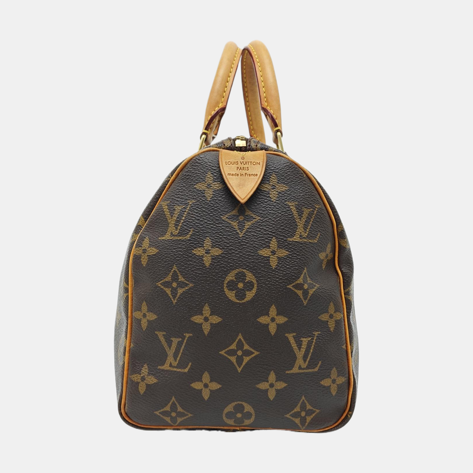 SPEEDY 25 Monogram Coated Canvas Brown