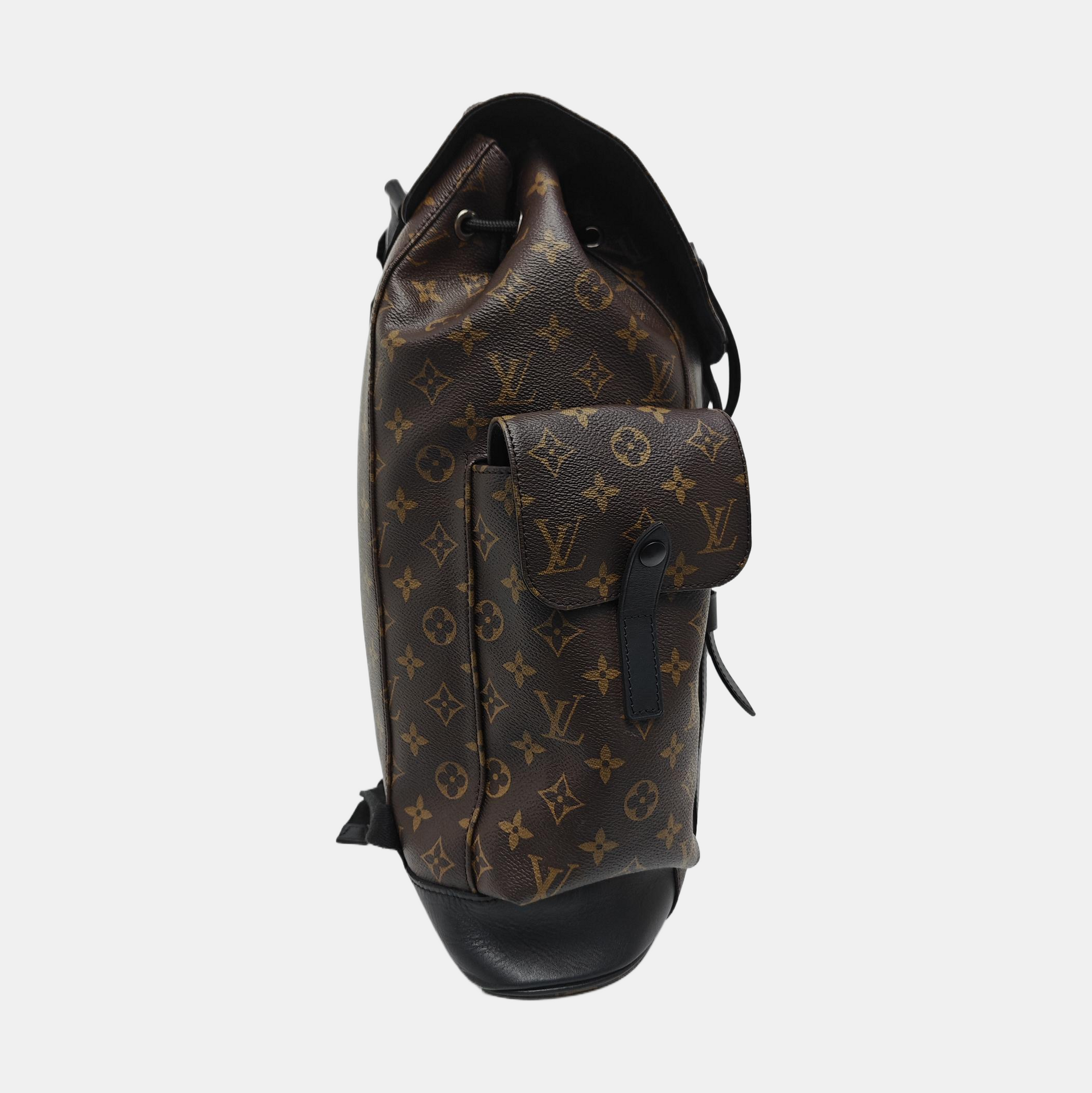 CHRISTOPHER PM Monogram Coated Canvas Brown