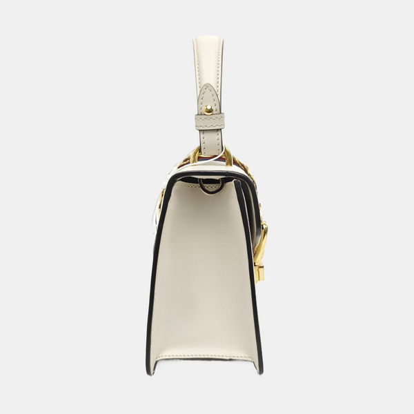 Sylvie Mini Calfskin White