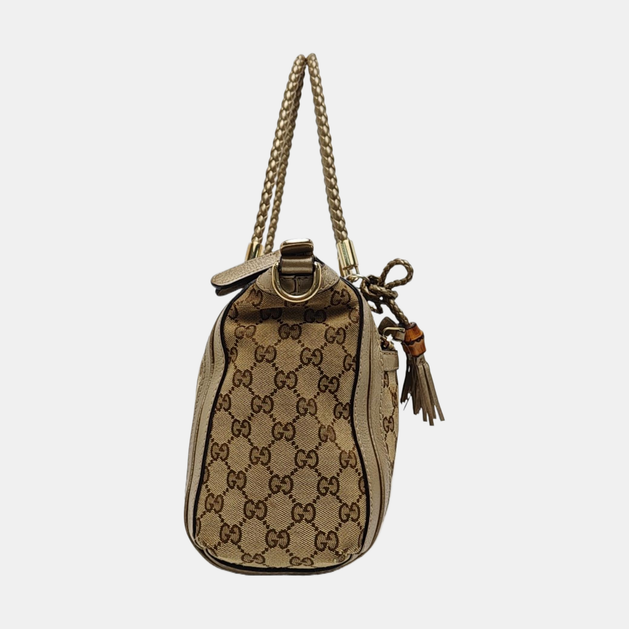Monogram Canvas Tote Bag Beige