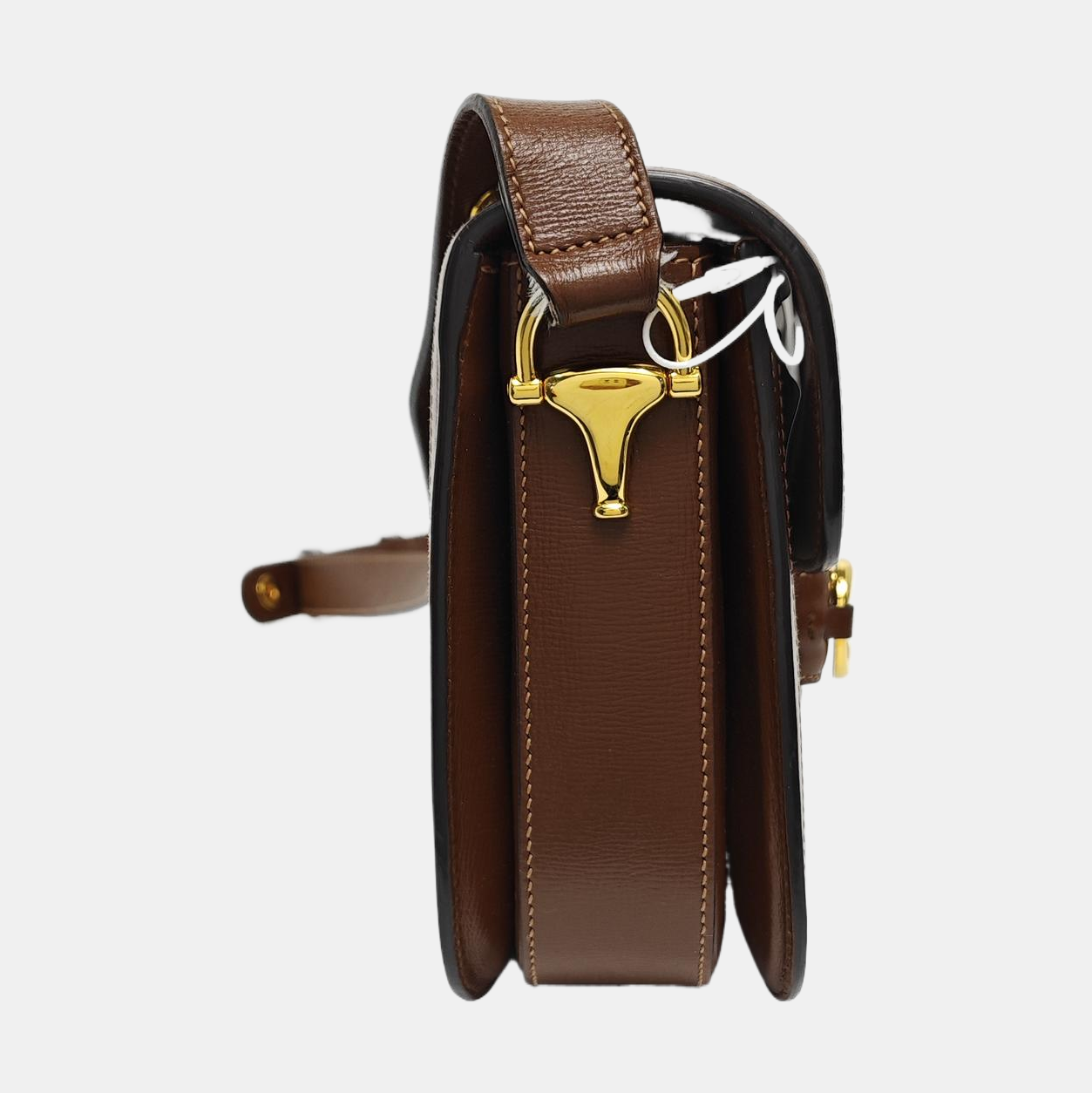 Horsebit 1955 Medium Monogram Coated Canvas Beige