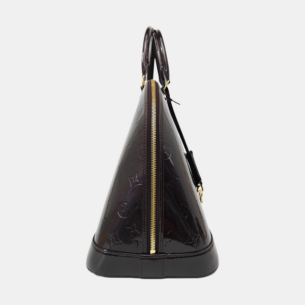 ALMA MM Monogram Patent Leather Red