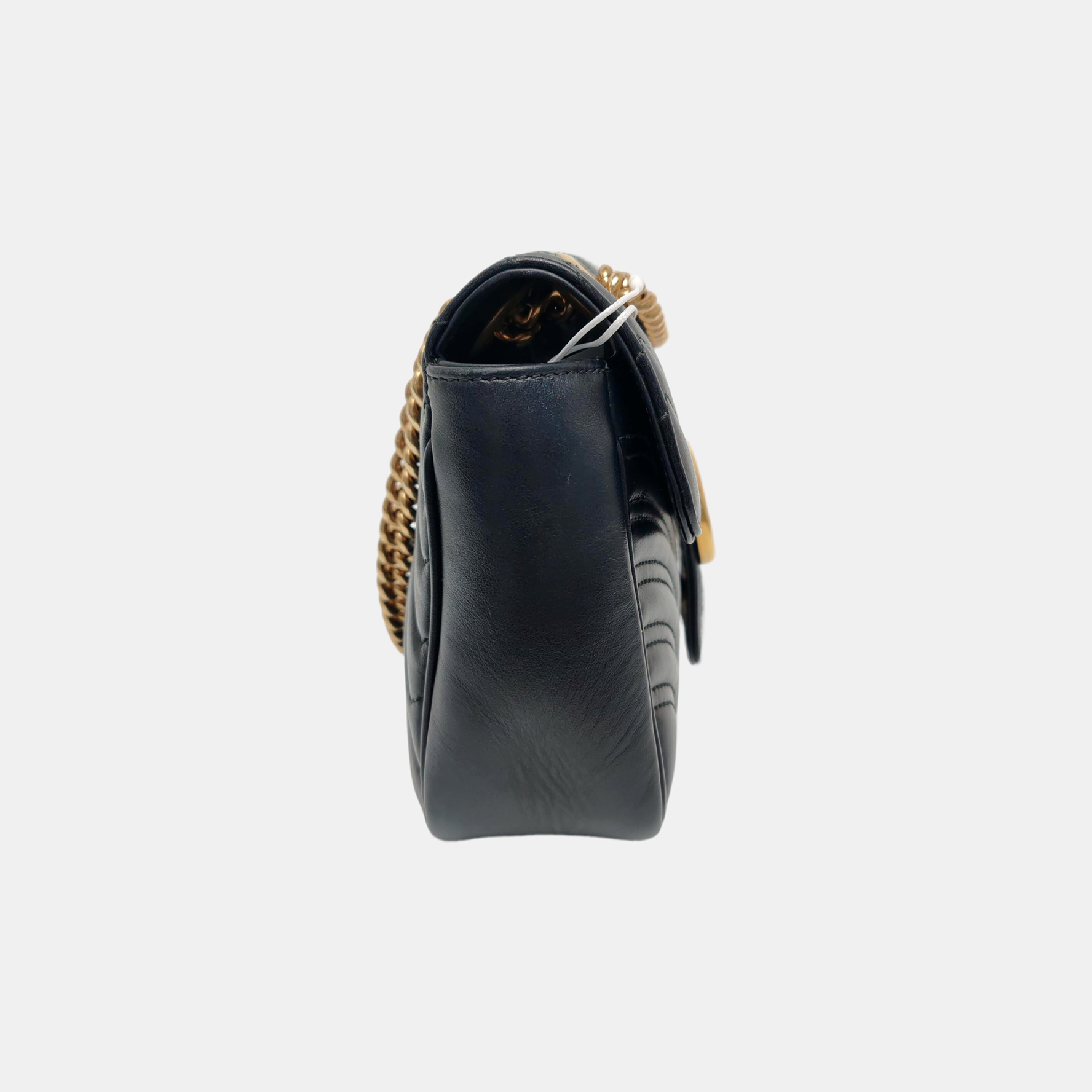 GG Marmont Medium Quilted Calfskin Black