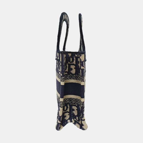 Book Tote Mini Canvas Blue