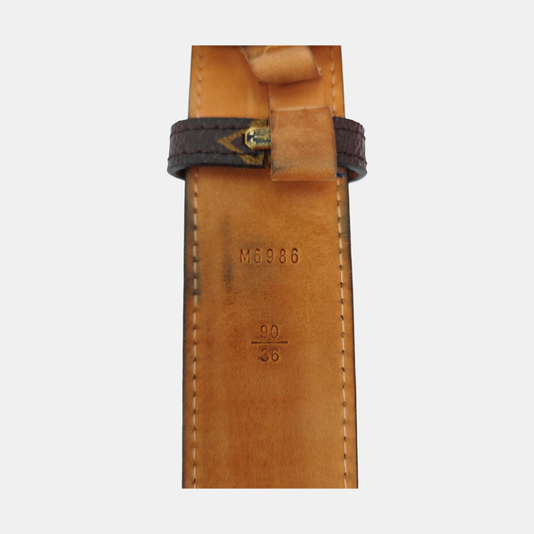 Coated Canvas Belt Brown