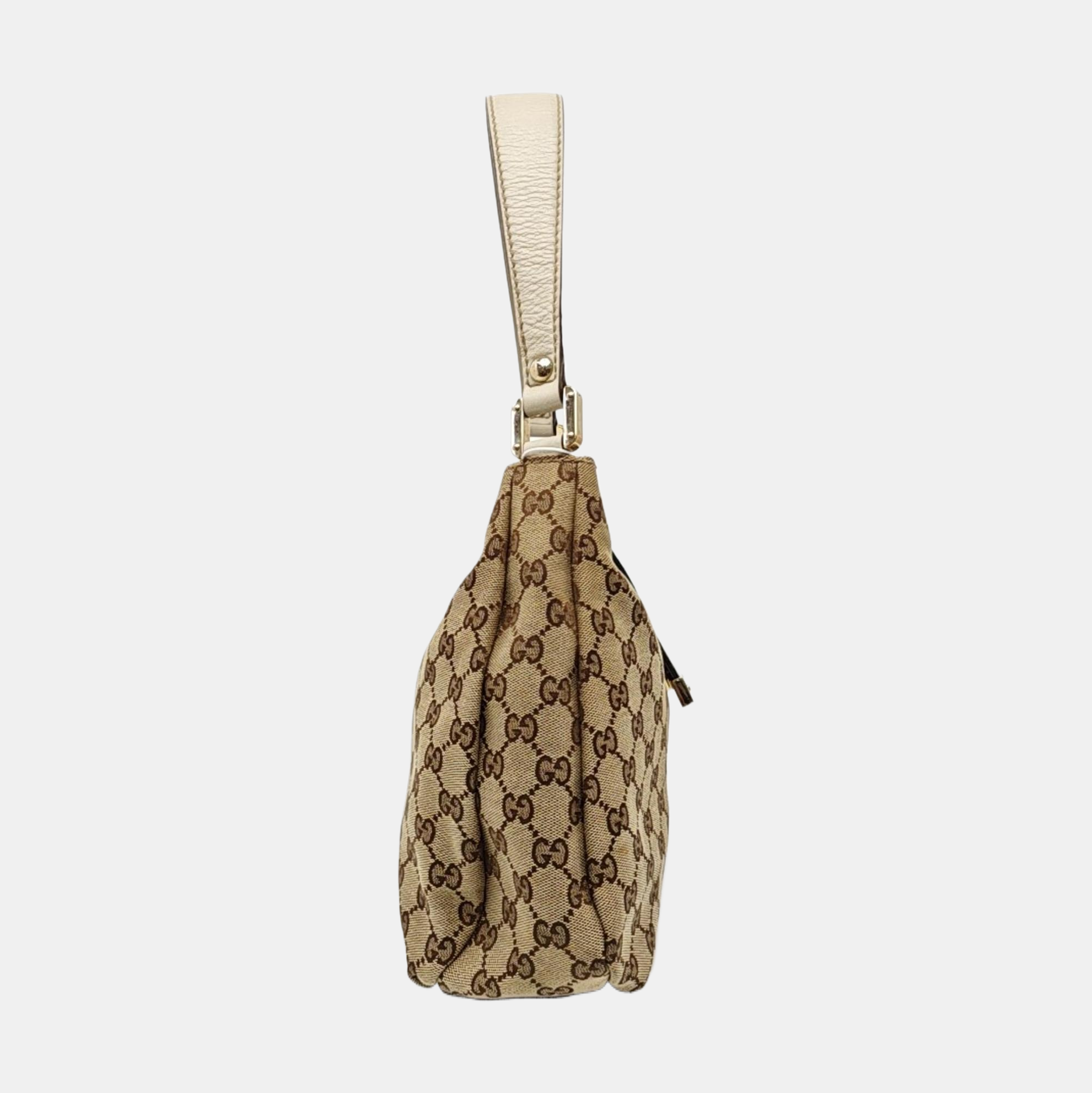 Monogram Canvas Shoulder Bag Brown