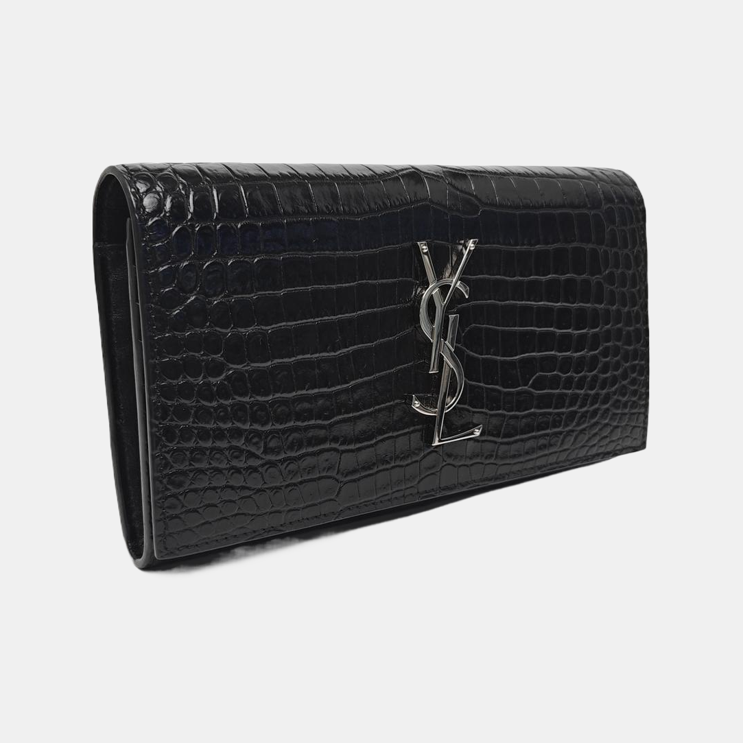 KATE WOC Calfskin Black Wallet