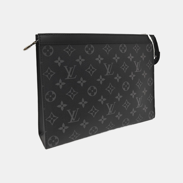 Pochette Voyag MM Monogram Coated Canvas Black