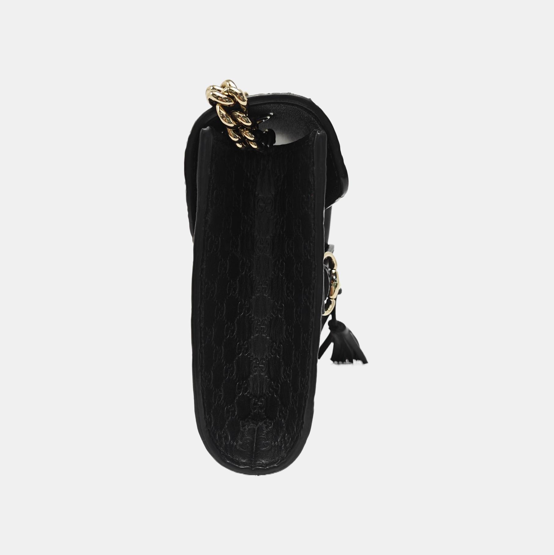 Emily Chain Mini Monogram Calfskin Black