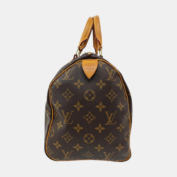 SPEEDY 30 Monogram Coated Canvas Brown