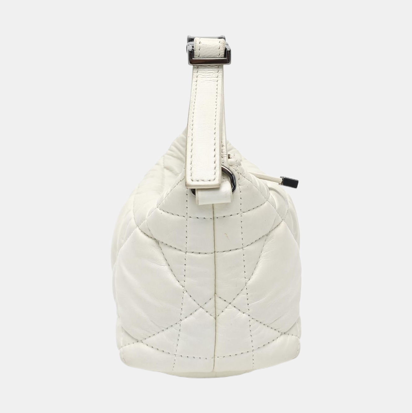 Diortravel Nomad Small Cannage Calfskin White