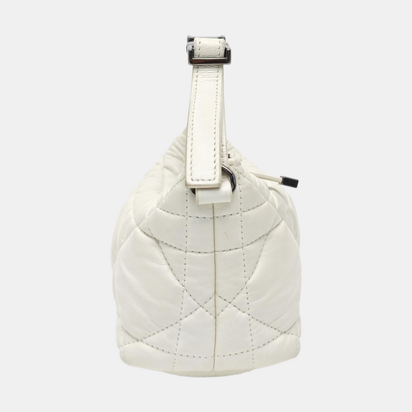 Diortravel Nomad Small Cannage Calfskin White