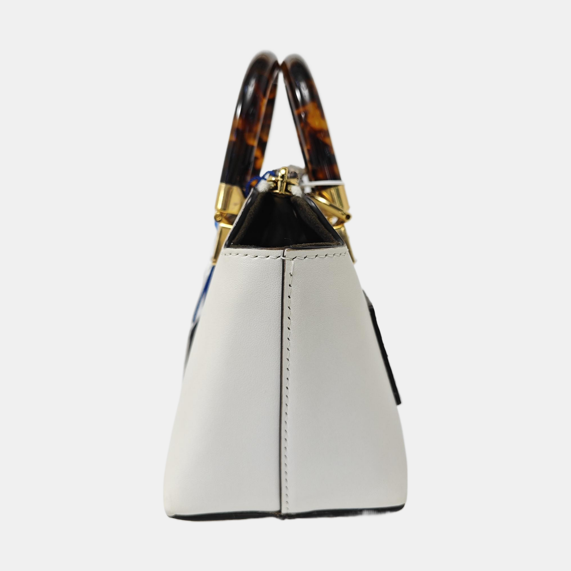 Calfskin Shoulder Bag Mini White