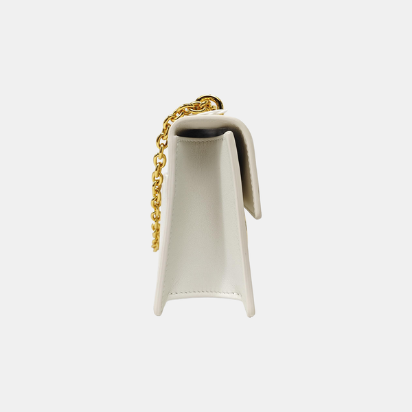 30 Montaigne East-West Calfskin White