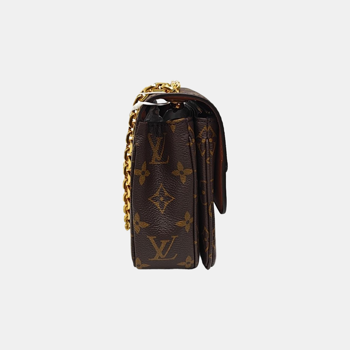 MARCEAU Monogram Coated Canvas Brown