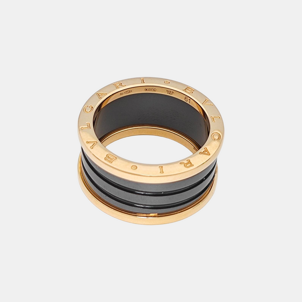 B.ZERO1 18k Rose Gold Ring EU 61